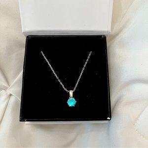 NWT Cate & Chloe Aquamarine “March Necklace”